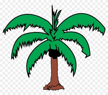 Coconut Palm 2 - Coconut Tree Leaves Clip Art