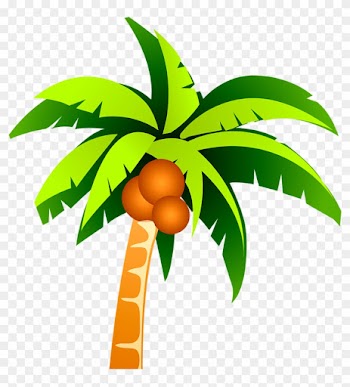 Coconut Tree Clip Art - Clip Art Coconut Tree Png