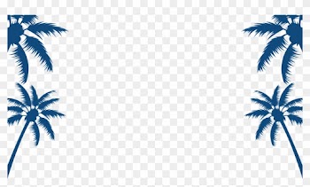 Coconut Tree Clip Art In Svg Digital - Coconut Border