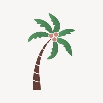 Coconut tree clipart, botanical illustration | Free Vector Illustration - rawpixel