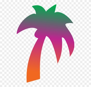 Coconut, Tree, Rainbow - Palm Tree Clip Art