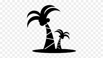 Coconut Trees Vector - Palm Tree Symbol Png