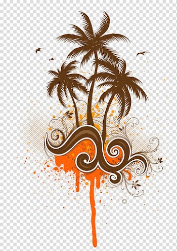 Coconut water Arecaceae , Coconut tree material transparent background PNG clipart