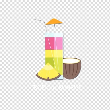 Coconut water Drink, Color drinks and coconuts transparent background PNG clipart