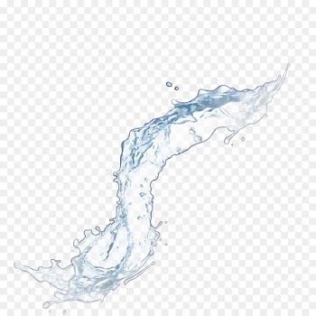 Coconut water Drop Font - water splash 