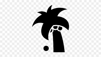 Coconuts Palm Tree Of Brazil Vector - Palm Tree Coconut Svg