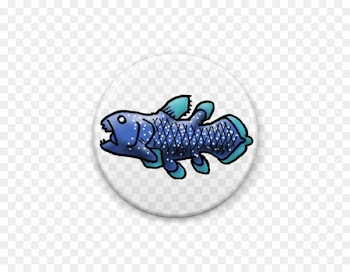 Coelacanthiformes Deep sea Organism Fish Badge -  