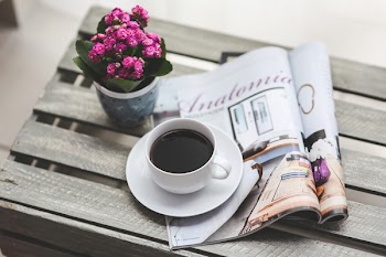 Coffee &amp; magazine