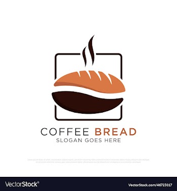 coffee and bread cafe logo design best for food