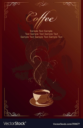 Coffee background vector image