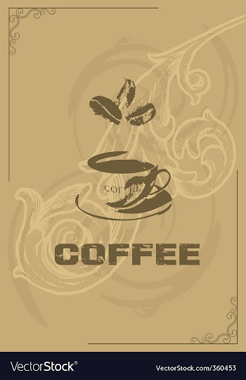 Coffee background vector image