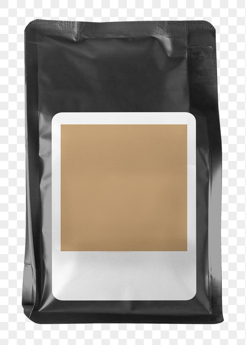 Coffee bag png sticker, blank | Free PNG - rawpixel