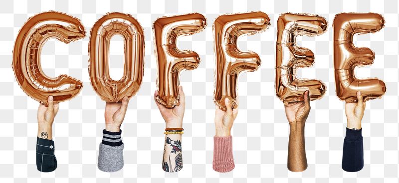 Coffee balloon png word sticker, | Free PNG - rawpixel