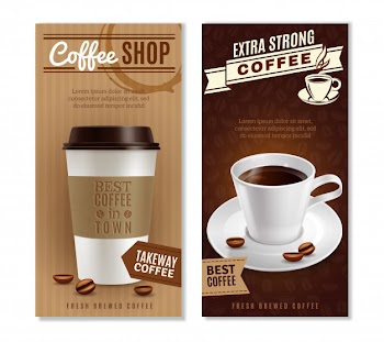 Coffee banners set Free Vector