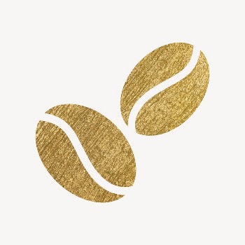 Coffee bean, cafe icon, gold | Free Icons - rawpixel
