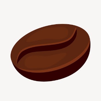 Coffee bean clipart, collage element | Free PSD - rawpixel