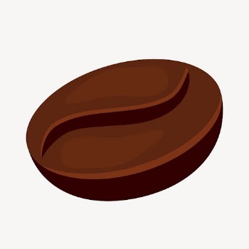 Coffee bean clipart, illustration vector. | Free Vector - rawpixel