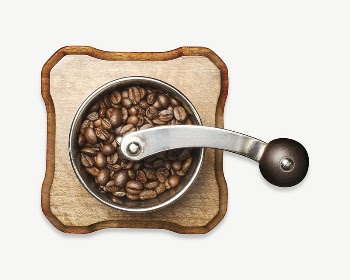 Coffee bean grinder, coffee machine | Free PSD - rawpixel