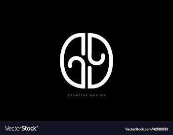 coffee bean letter branding gg logo