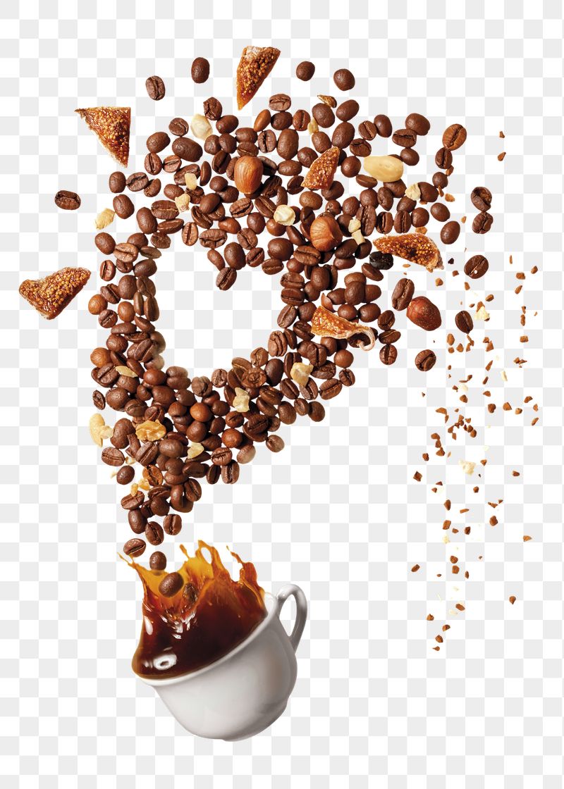 Coffee bean splash png sticker, | Free PNG - rawpixel