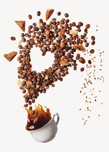 Coffee bean splash sticker, abstract | Free PSD - rawpixel