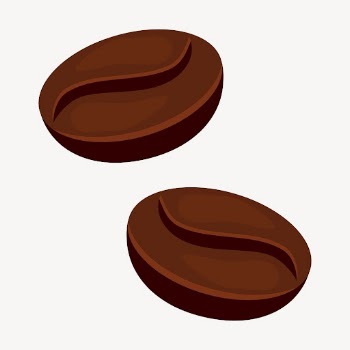 Coffee beans clipart, collage element | Free PSD - rawpixel