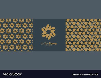 coffee beans flower logo