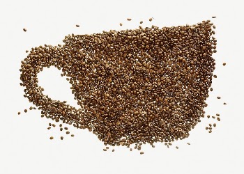 Coffee beans mug collage element | Free PSD - rawpixel