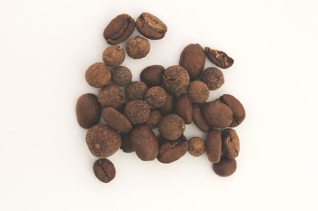 Coffee Beans on White Board
