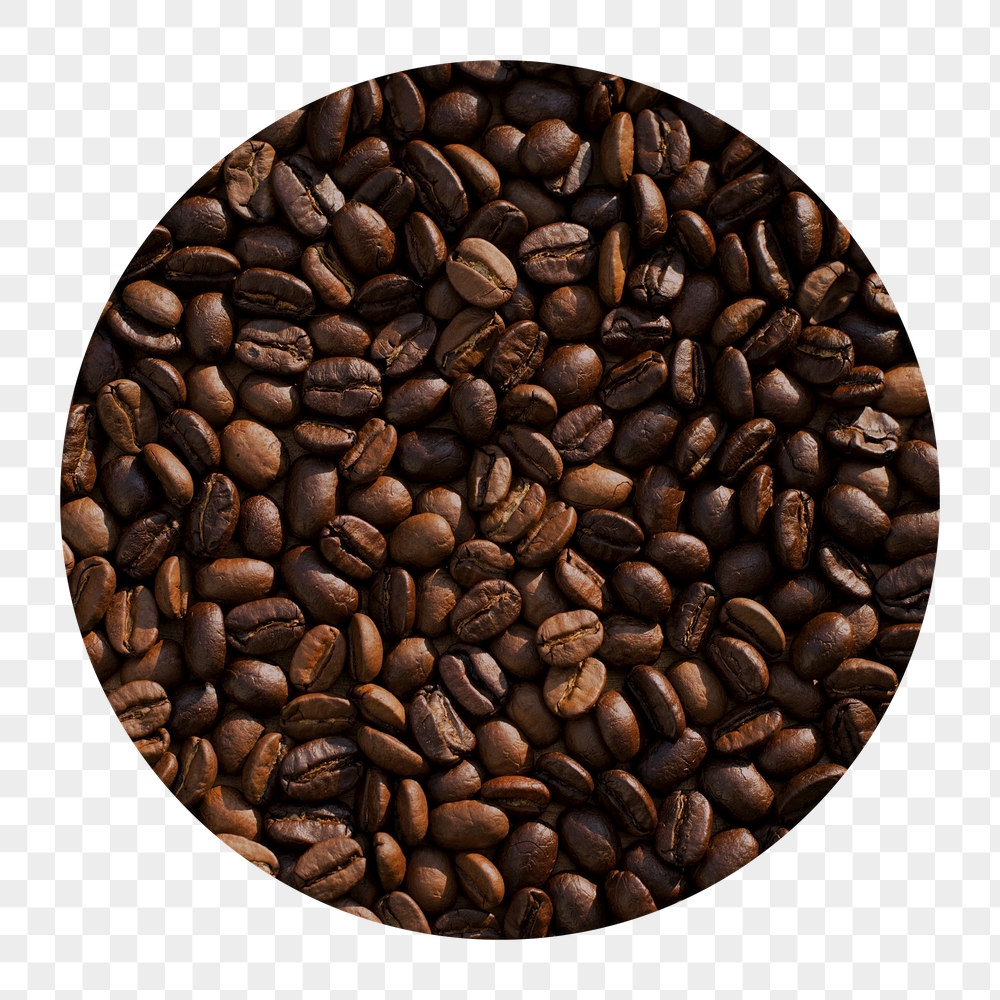 Coffee beans png badge sticker, | Free PNG - rawpixel