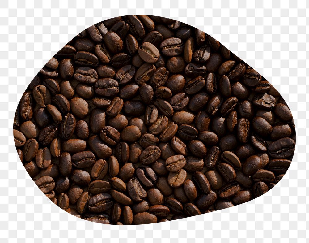 Coffee beans png badge sticker, | Free PNG - rawpixel
