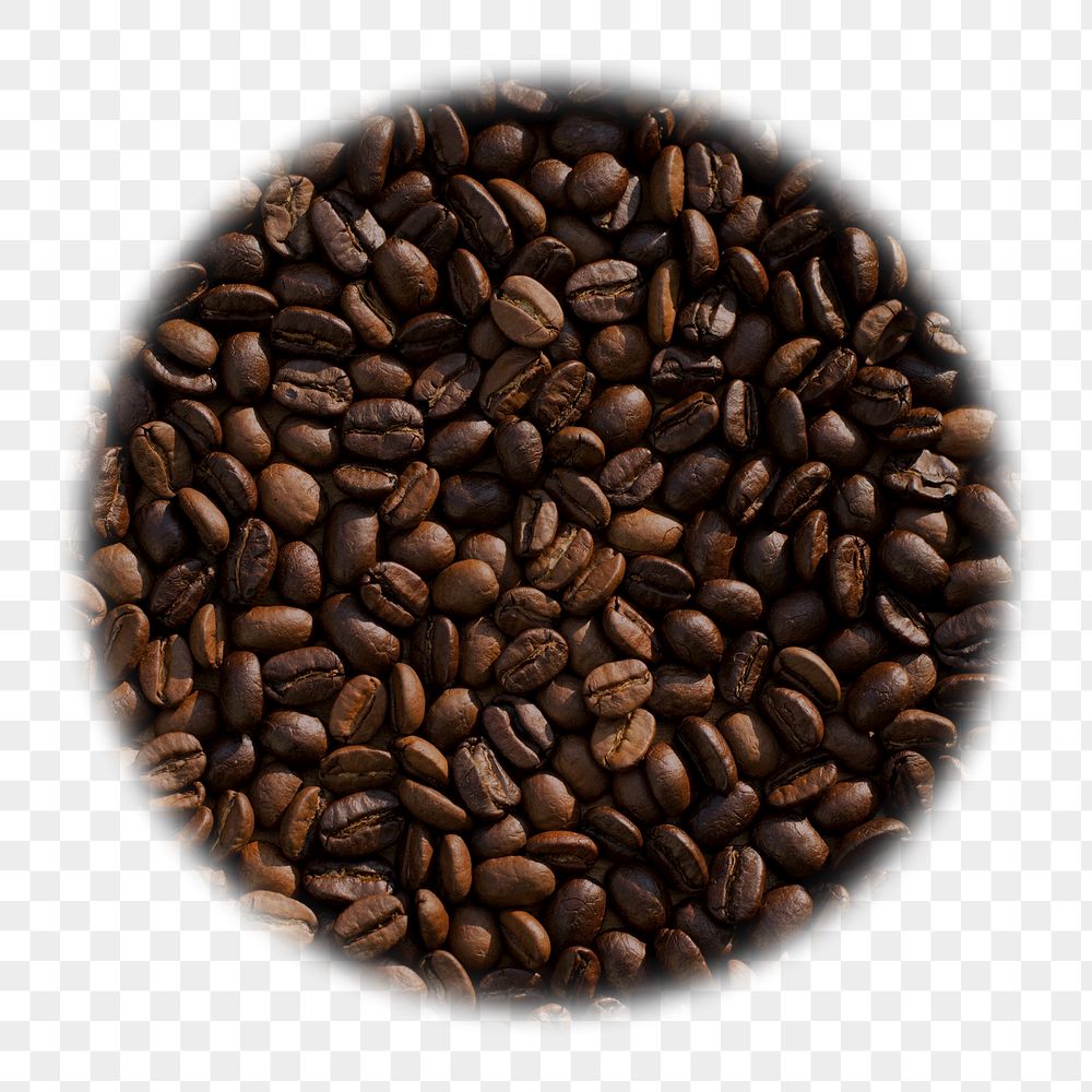 Coffee beans png badge sticker, | Free PNG - rawpixel