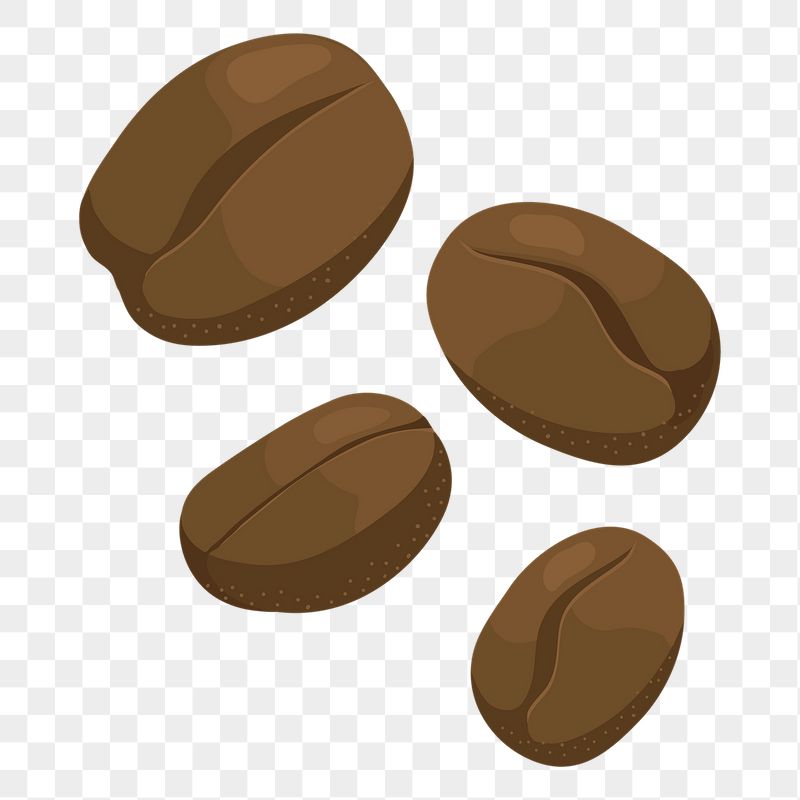 Coffee beans png sticker, cute | Free PNG Illustration - rawpixel