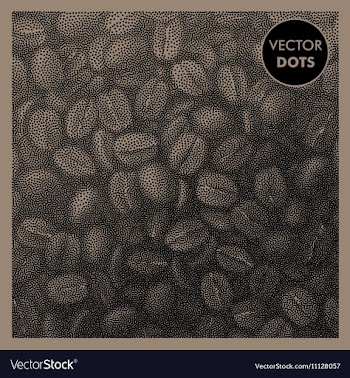 Coffee Beans Vintage Pattern vector image