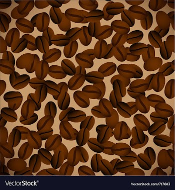  					Coffee beansseamless background vector image														