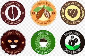 Coffee Cafe Cocoa bean Logo - Coffee sign 