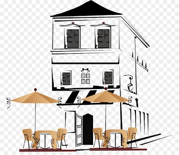 Coffee Cafe Restaurant Illustration - City Cafe 