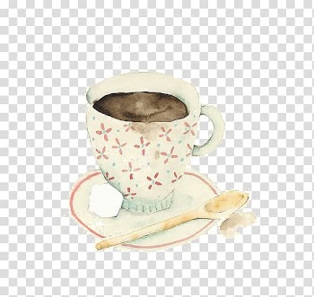 Coffee Cafe Watercolor painting Illustrator, Coffee transparent background PNG clipart