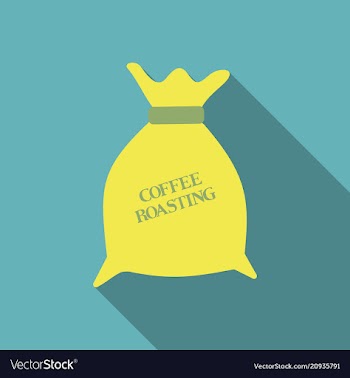 Coffee canvas bag on a transparent background vector image