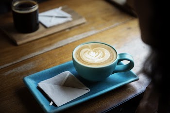          Coffee Cappuccino Blue Cup Free Photo     