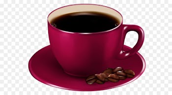 Coffee Cappuccino Espresso Tea Cafe - Red Coffe Cup PNG Clipart 