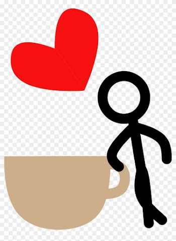 Coffee, Coffee, Heart, Love, Stick Man, Drink - Stick People Drinking Coffee