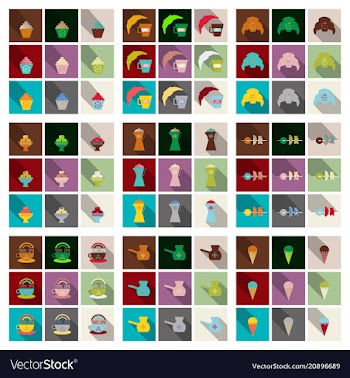 Coffee color drawn collection sketch set with vector image