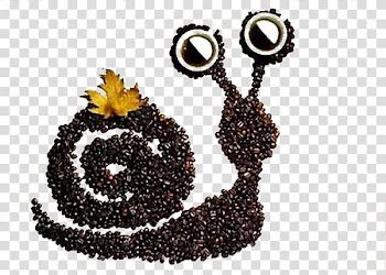 Coffee Craft Seed Paper Idea, snails transparent background PNG clipart