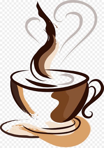 Coffee cup Cafe Drawing - Hand painted brown coffee cup 