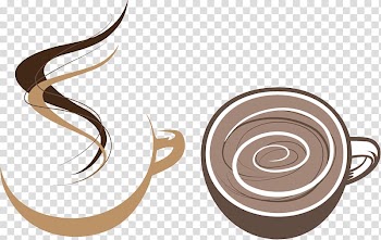Coffee cup Cafe, Flat Creative coffee cup transparent background PNG clipart
