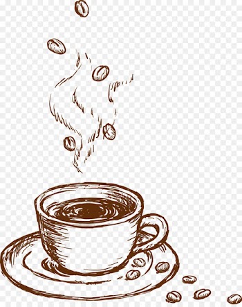Coffee cup Cappuccino Cafe Flat white - Coffee sketch 