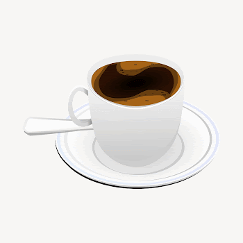 Coffee cup clipart illustration psd. | Free PSD - rawpixel