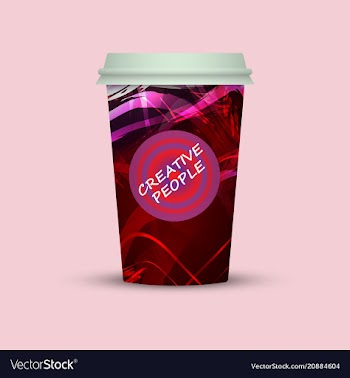 Coffee cup creative people coffee vector image