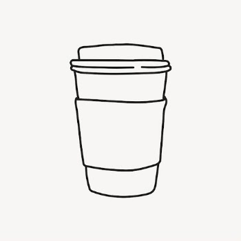Coffee cup doodle clipart, drinks, | Free PSD Illustration - rawpixel